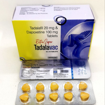 Extra Super Tadalavac (Тадалафил 20мг + Дапоксетин 100мг) 10таб