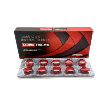 Extreme Tadalavac (Тадалафил 40мг + Дапоксетин 100мг) 10таблеток